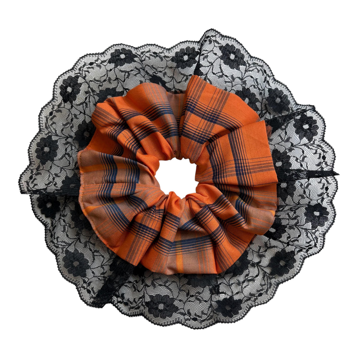 Orange & Black Scrunchie
