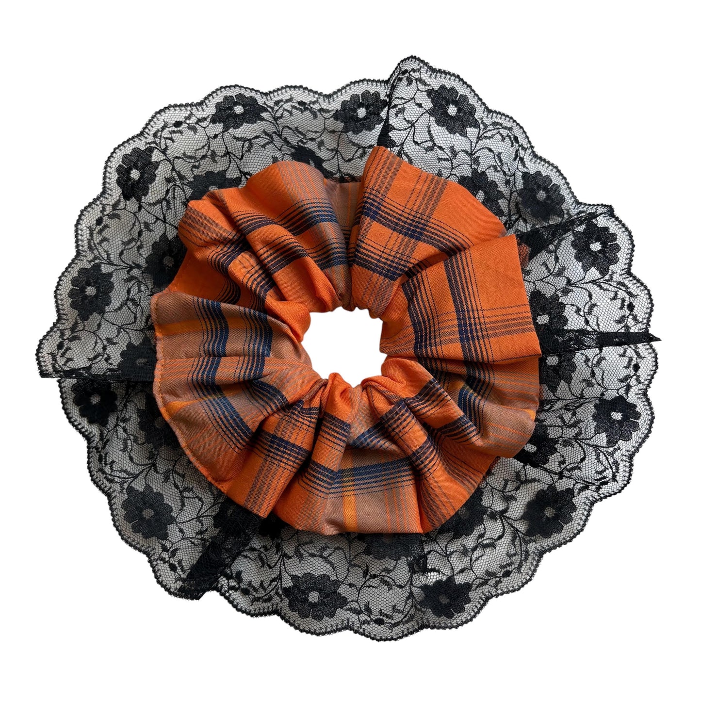 Orange & Black Scrunchie