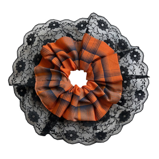 Orange & Black Scrunchie