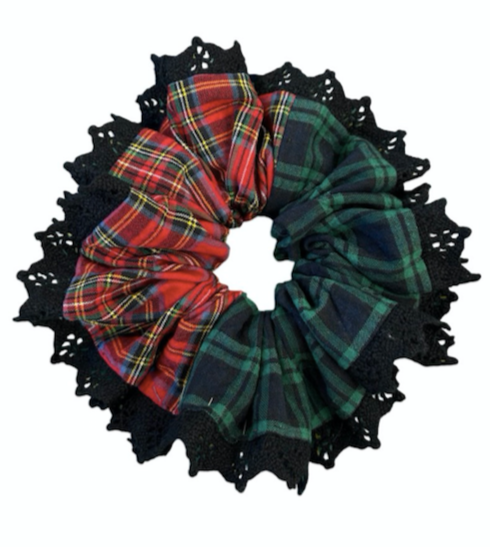 OVERSIZED TWO TONED TARTAN SCRUNCHIE