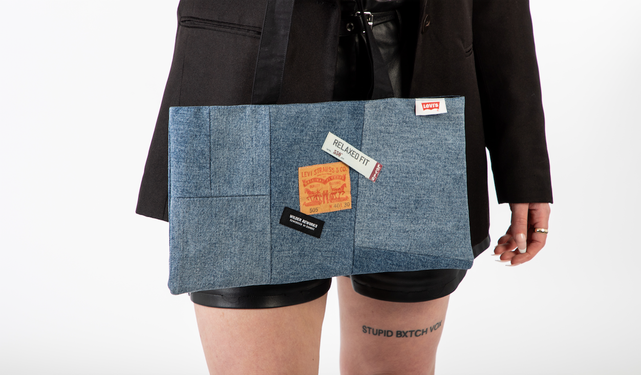 REWORKED DENIM PATCHWORK TOTE