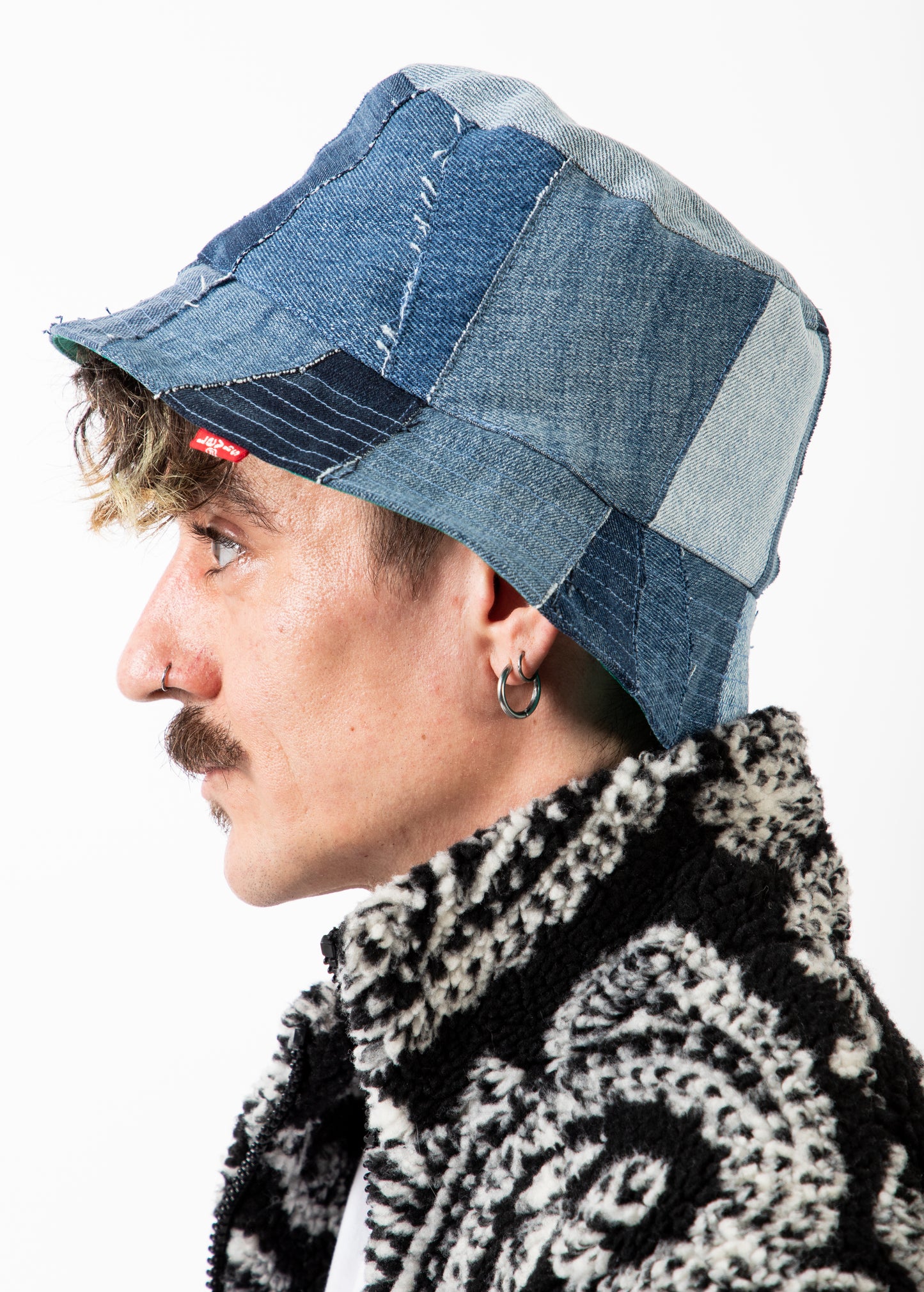 REWORKED PATCHWORK BUCKET HAT