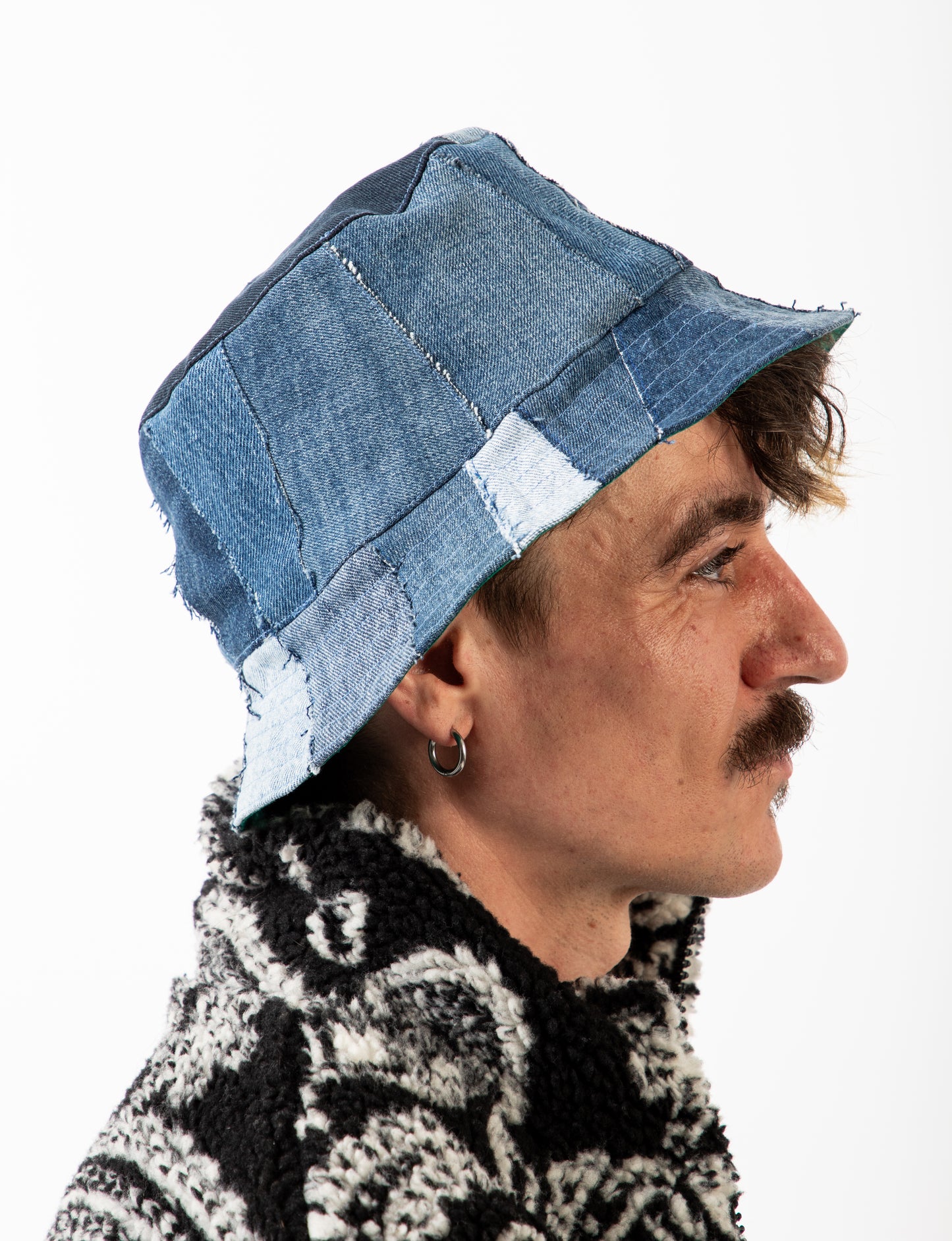 REWORKED PATCHWORK BUCKET HAT